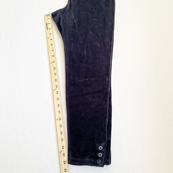 Talbots petite velour tapered leg stretch pull on elastic waist casual pants - Picture 9 of 9